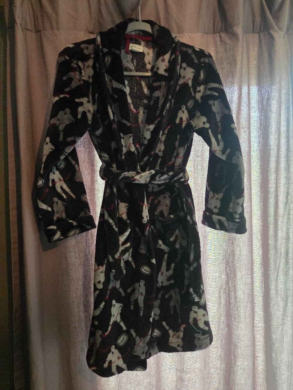 PL‎ Sleep Kids Hockey Player Soft Fleece Robe Size 14